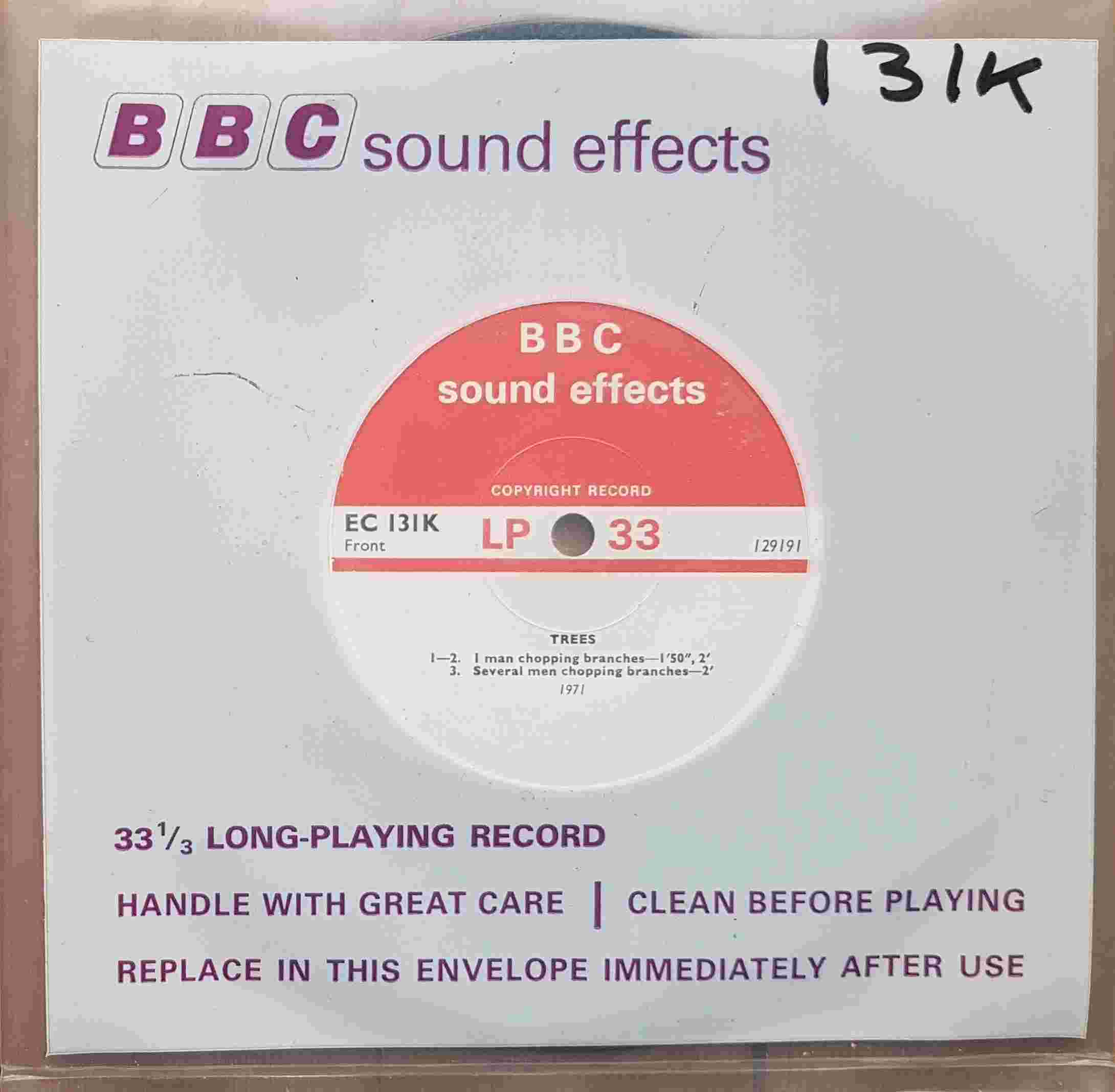 Picture of EC 131K Trees / Undergrowth by artist Not registered from the BBC records and Tapes library